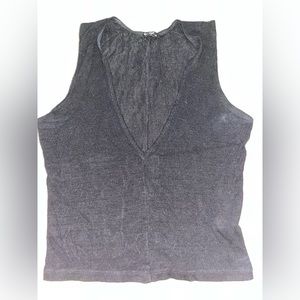 Deep V brandy Melville black tank